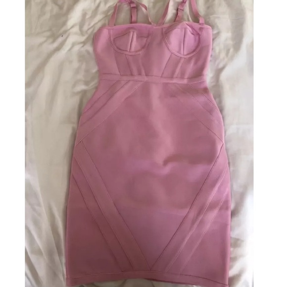 Sexy Pink Bodycan Bandage Dress - Picture 8 of 8